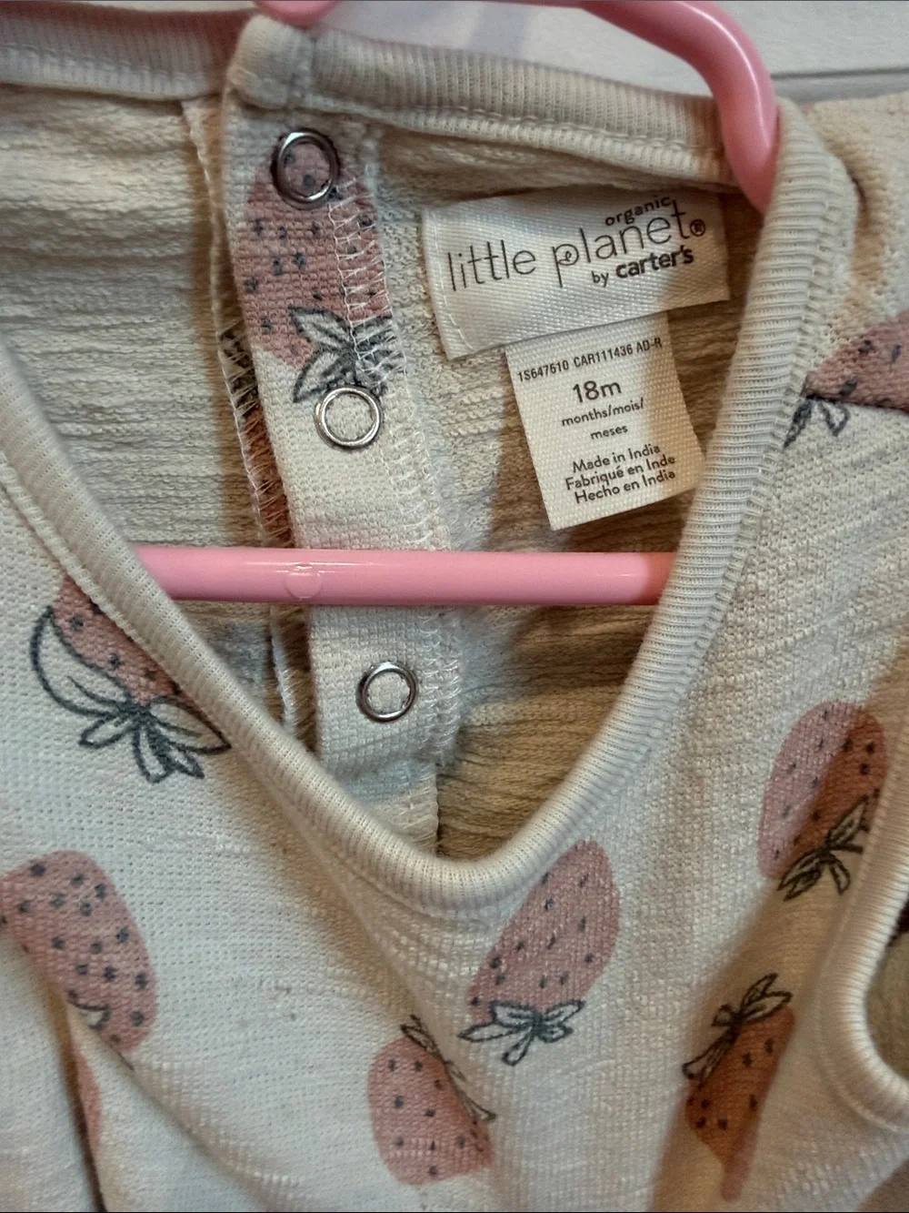 Little planet strawberry romper